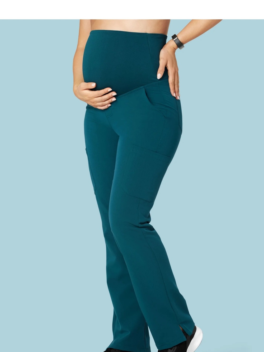 Maternity Cargos Caribbean Blue